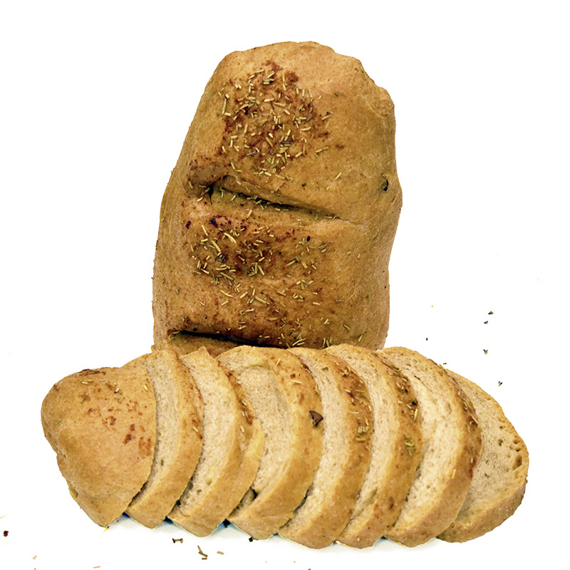 Whole wheat rosemary garlic bread