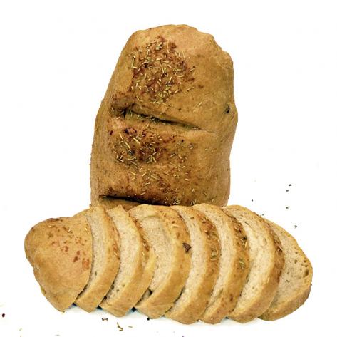 Whole wheat rosemary garlic bread