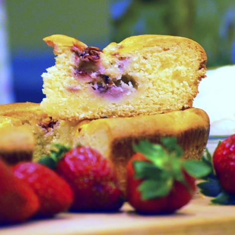 Strawberry Ricotta Cake